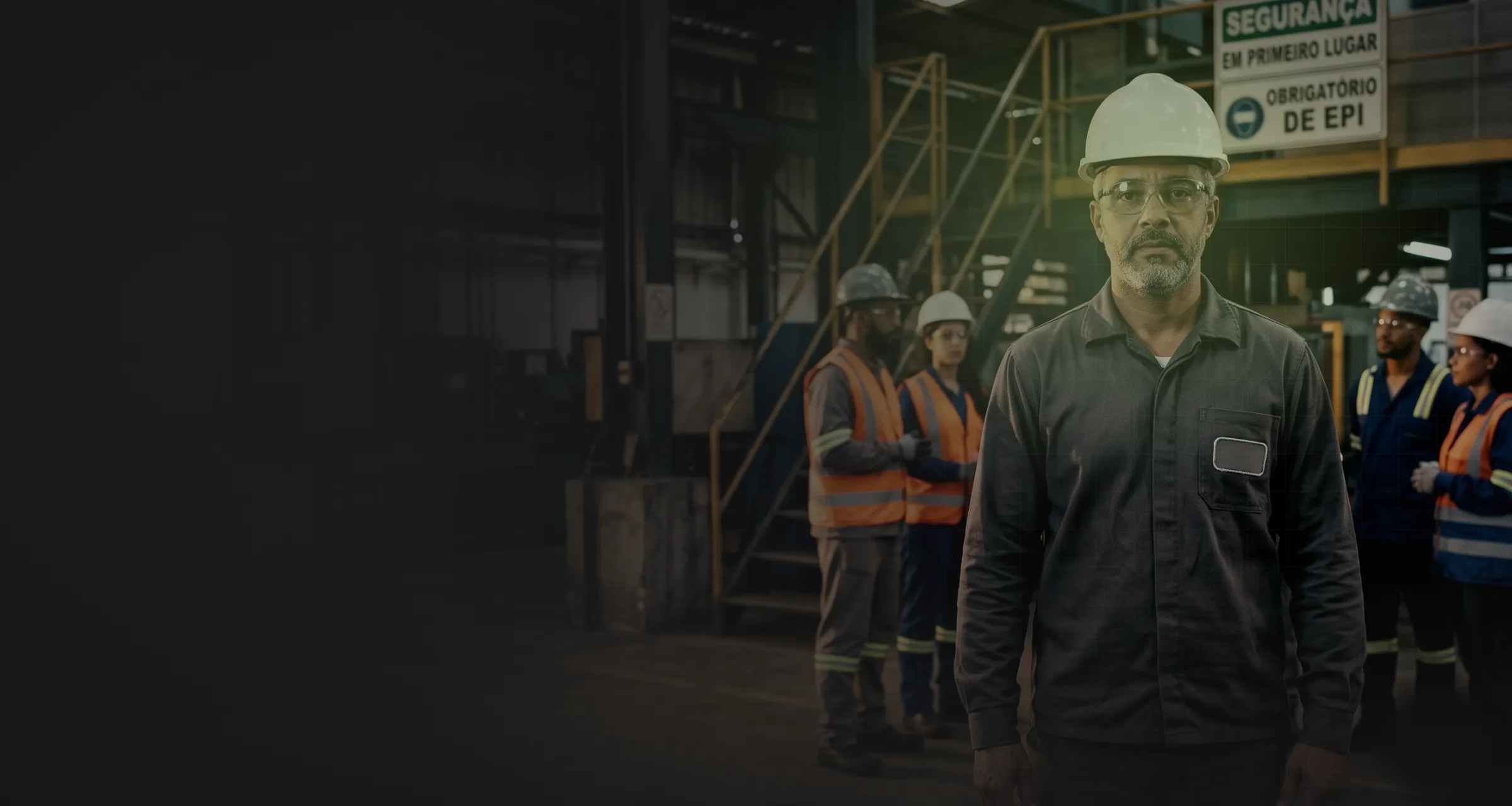 Profissional capacitado executando serviço com equipamento de proteção
