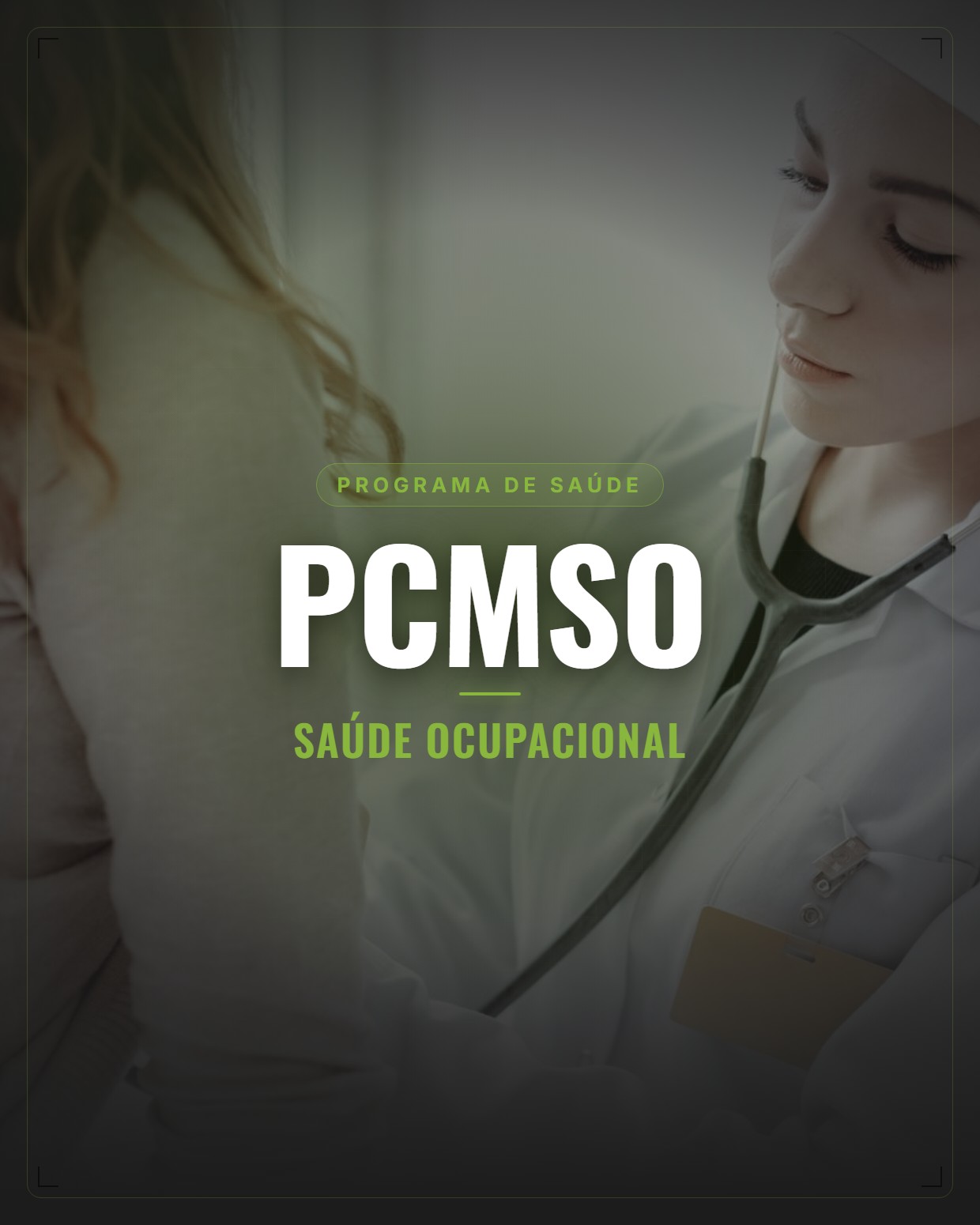 Exame médico ocupacional de trabalhadora
